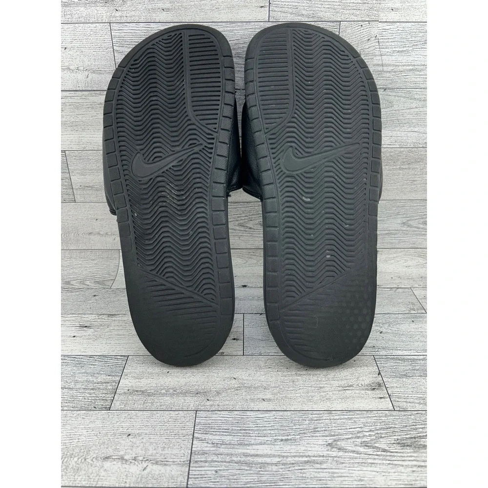 Nike Benassi JDI Black White Slide Sandals 343880-090 Mens 8 Womens 9.5